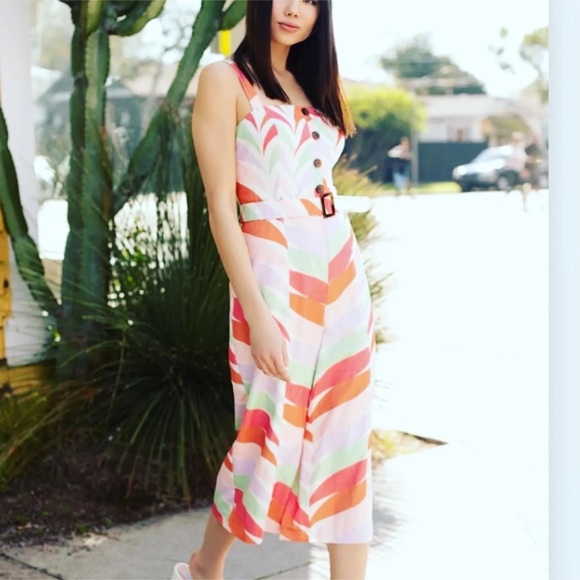 Modcloth Pants - ModCloth x Hutch Start of Spring Cropped Jumpsuit Size 4